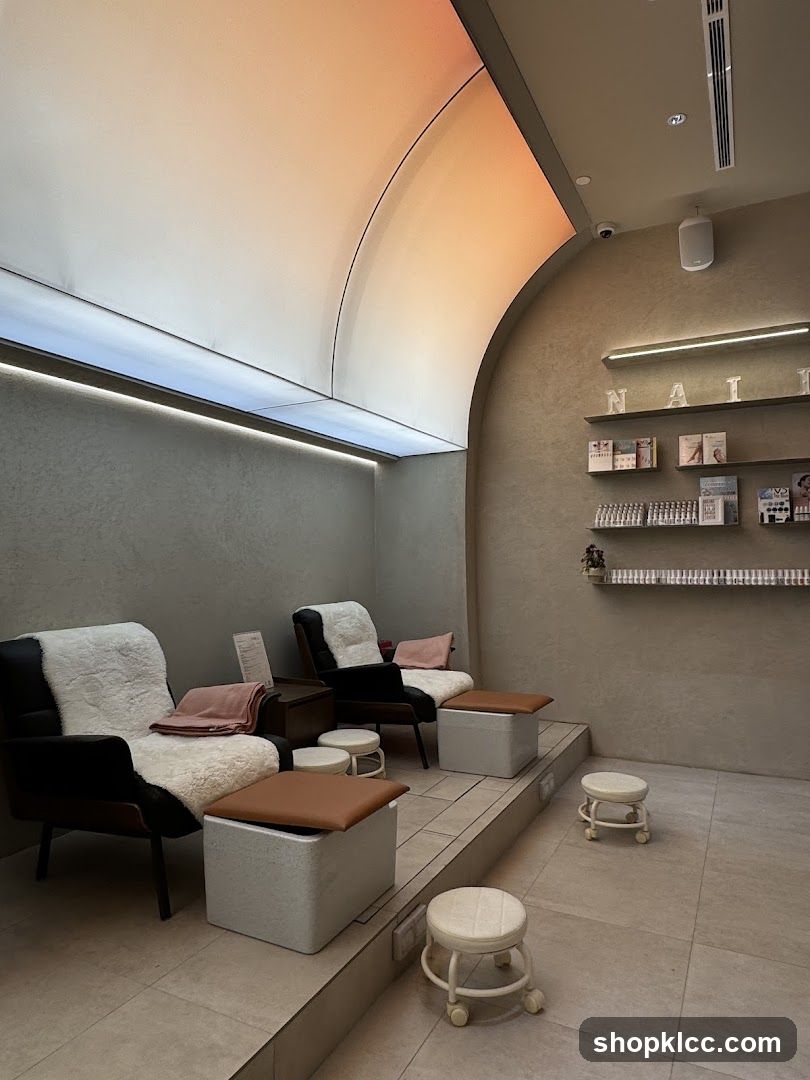 Nail Salon Seating Area