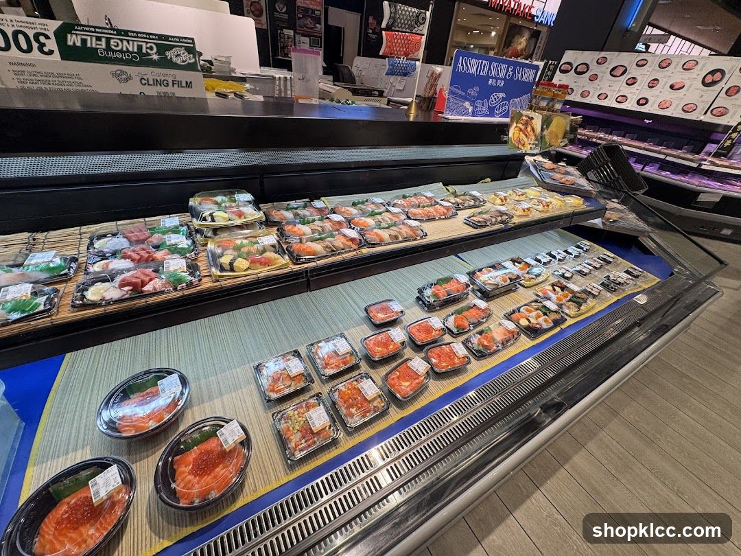 Sushi and Sashimi Display