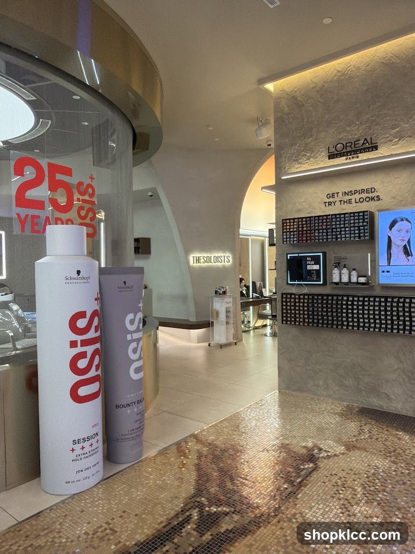 Hair Salon Interior with Products