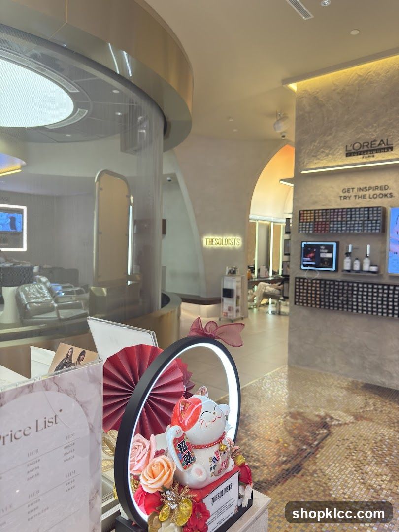 Salon Interior with Decor