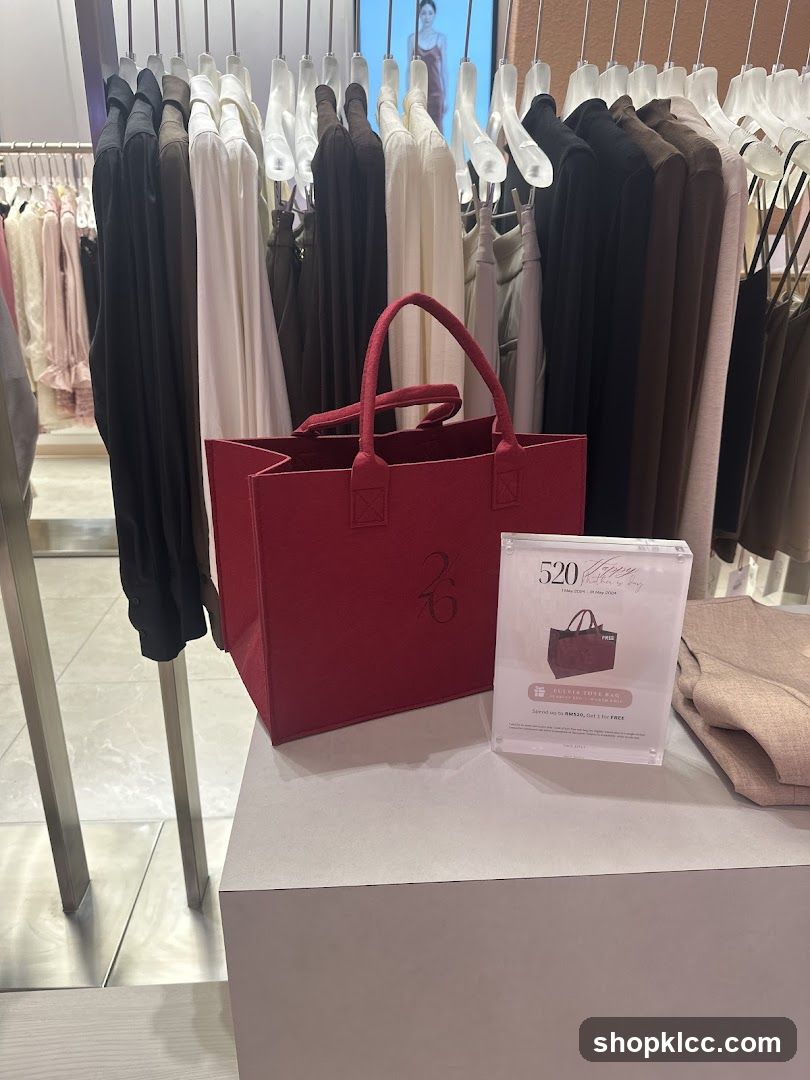 Retail Display with Tote Bag and Apparel