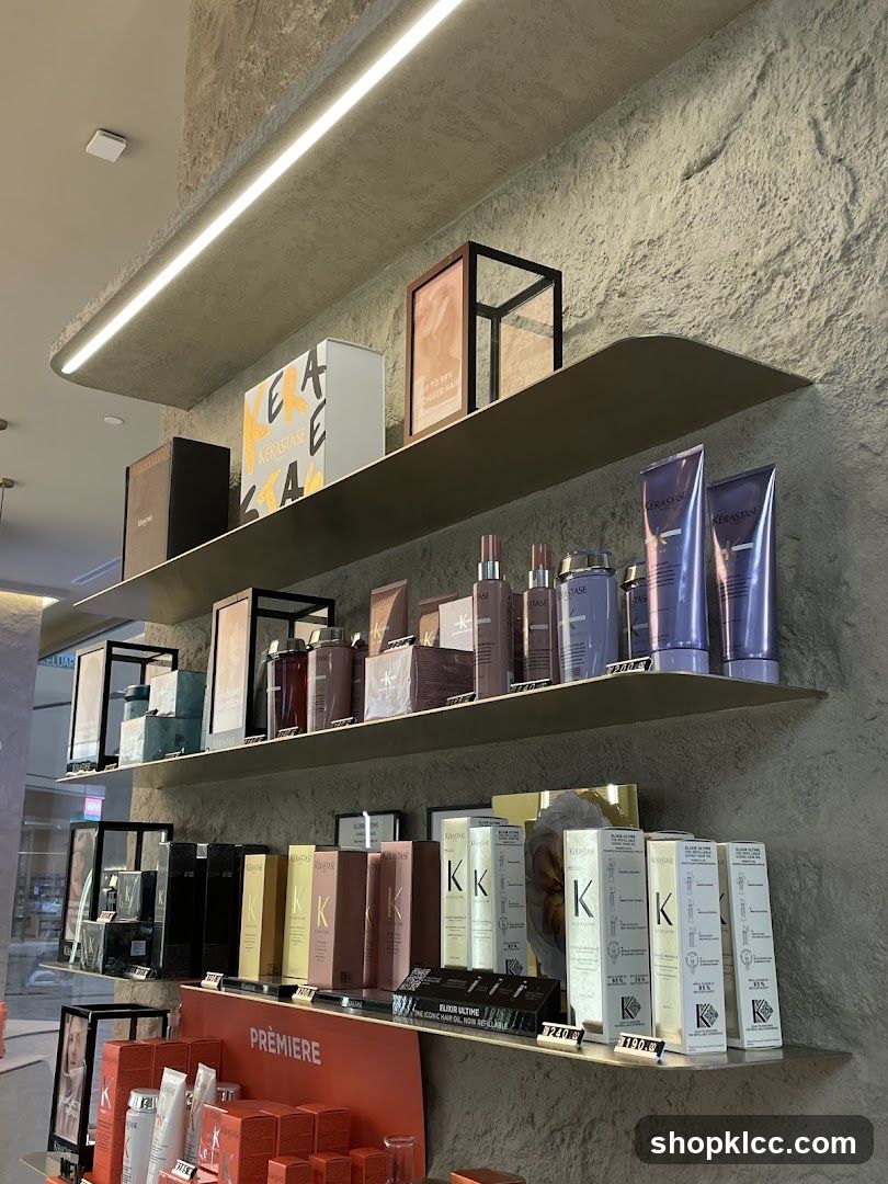 Hair Care Products Display