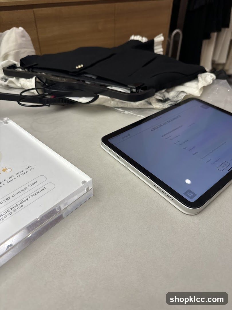 Store Display with Tablet