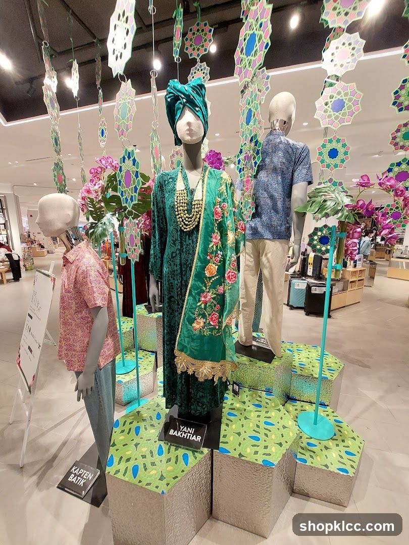 Mannequin Display with Festive Decorations
