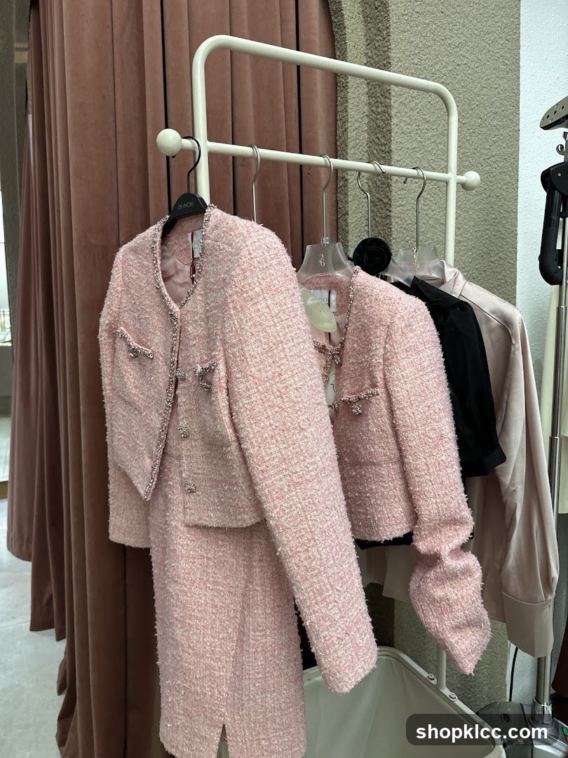 Pink Tweed Set