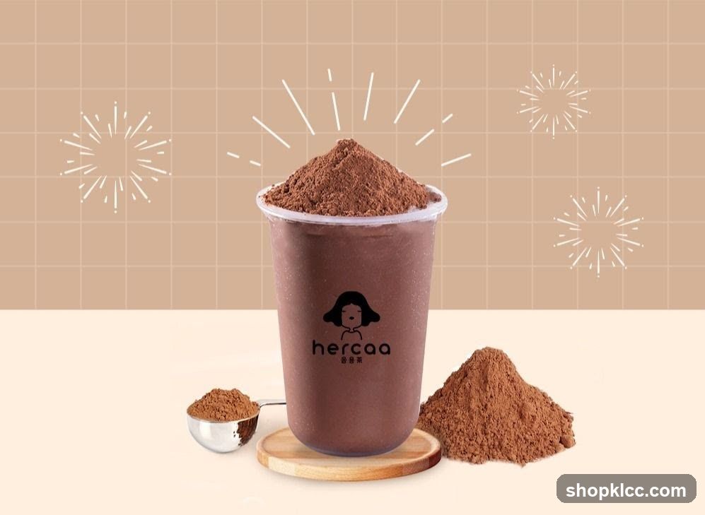 Cocoa Drink with Powder Topping