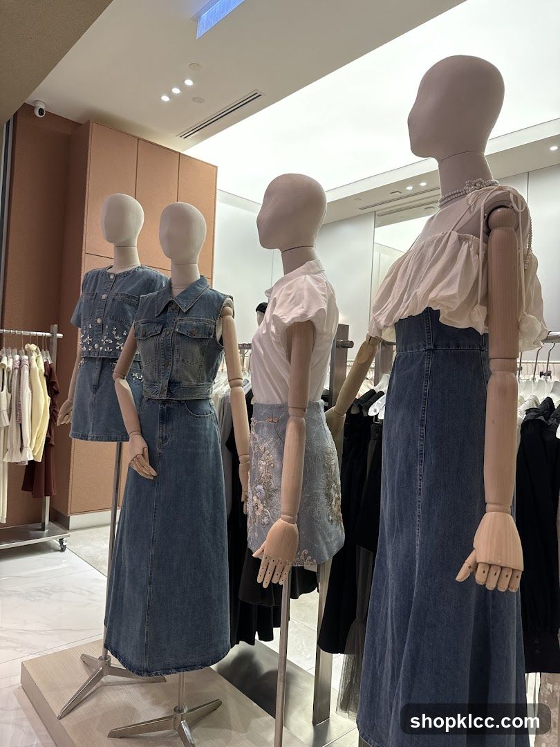 Mannequins in a clothing store