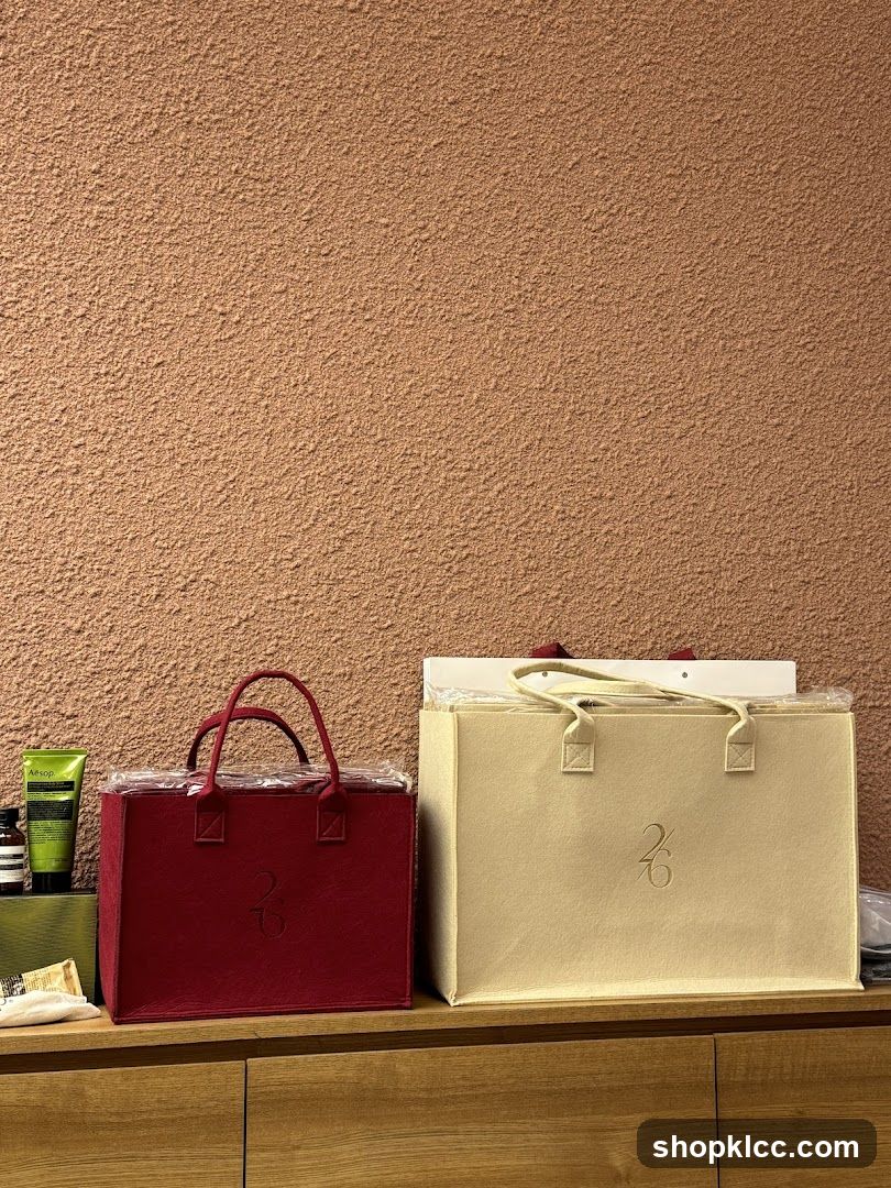 Two branded tote bags