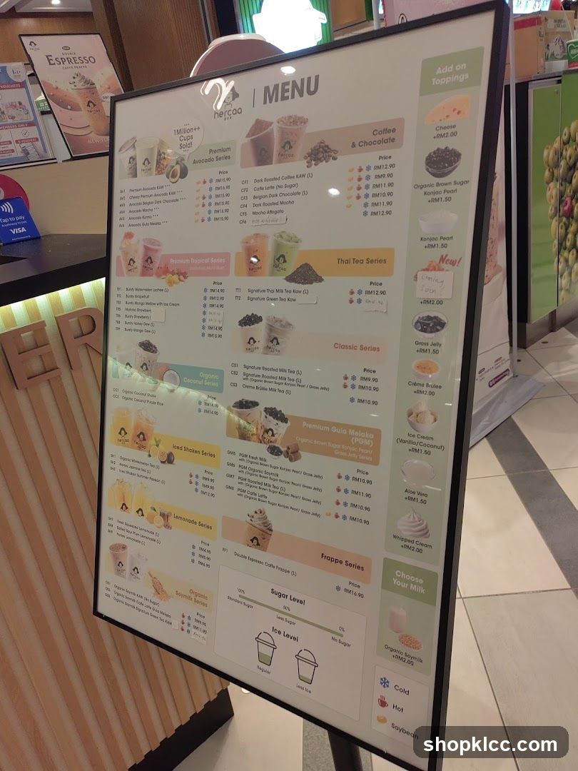 Recco Coffee Menu Board