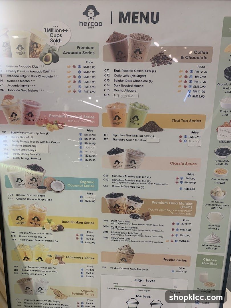 hercaa Menu Board