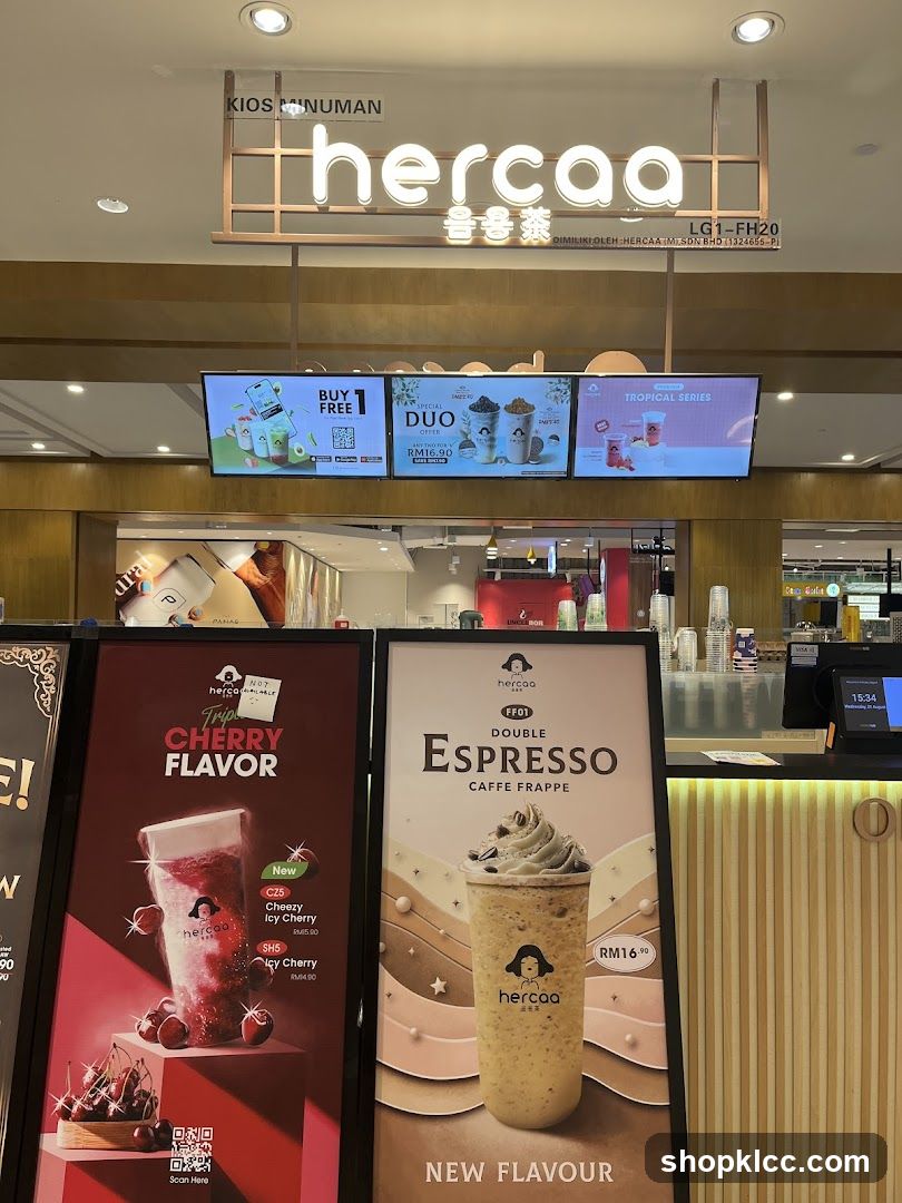 hercaa Store Interior and Promotions