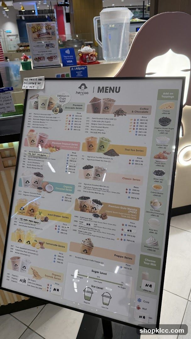 hergoa Menu Board