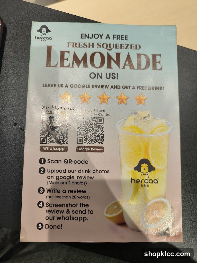 Free Lemonade Promo Flyer