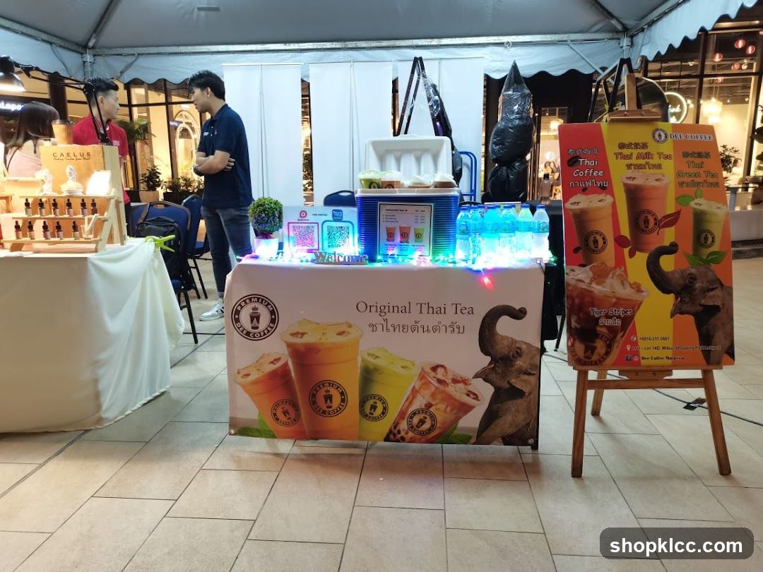 Thai Tea Stall Display