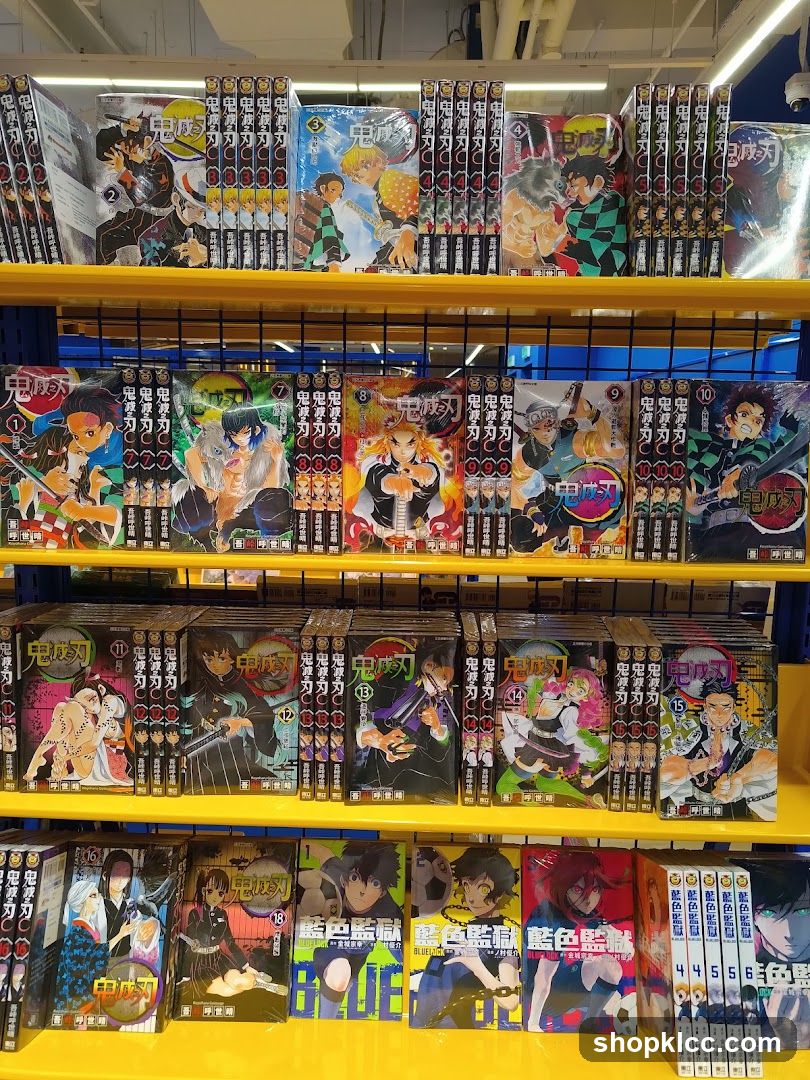 Manga Books on Shelves