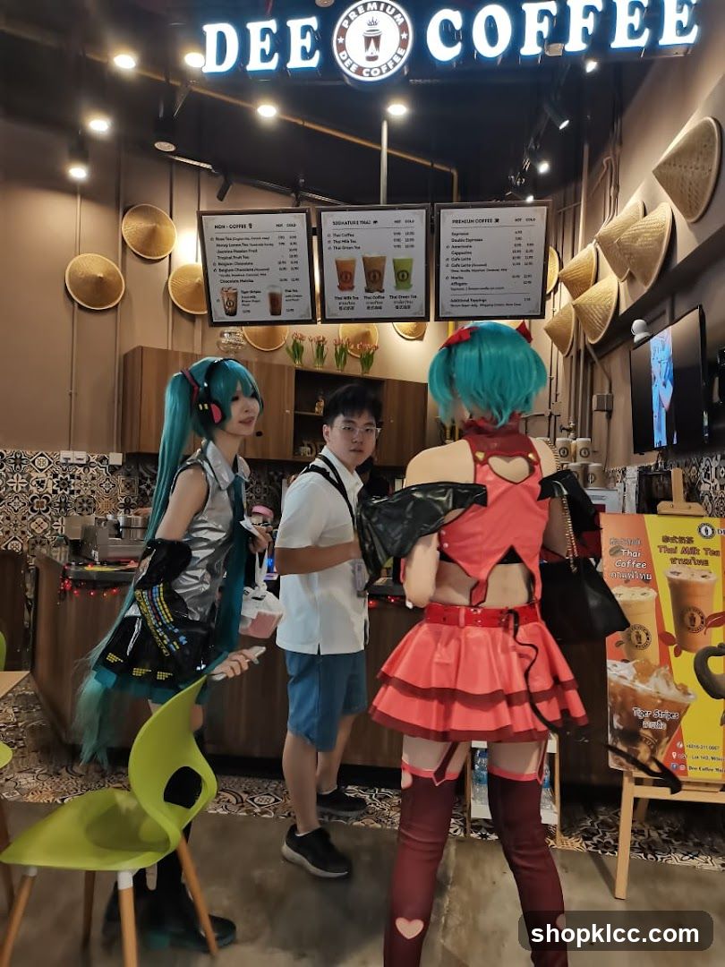 Cafe Interior with Cosplayers