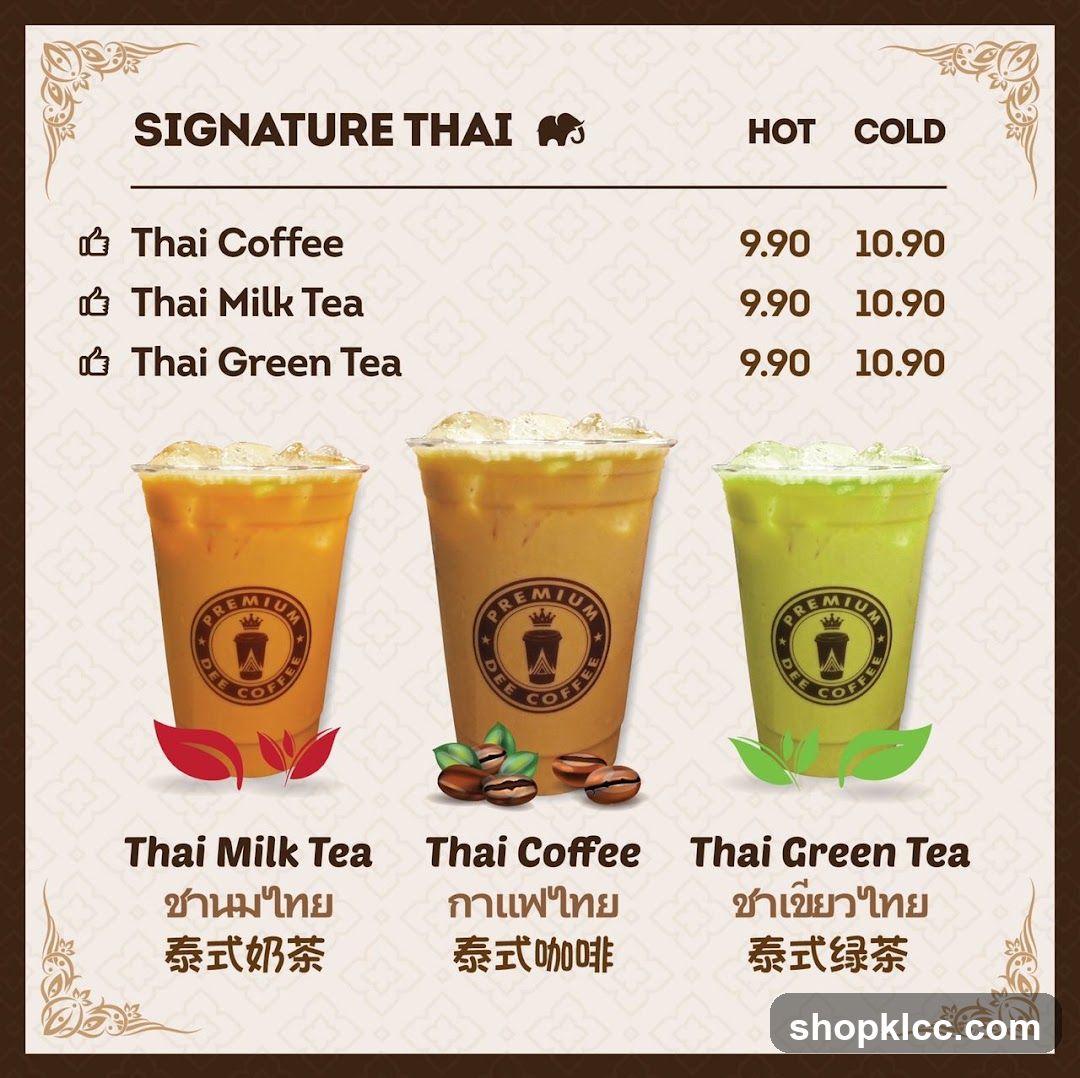 Signature Thai Menu