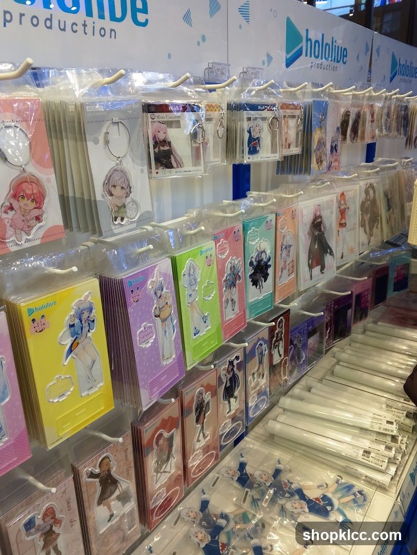 Hololive Production Merchandise Display