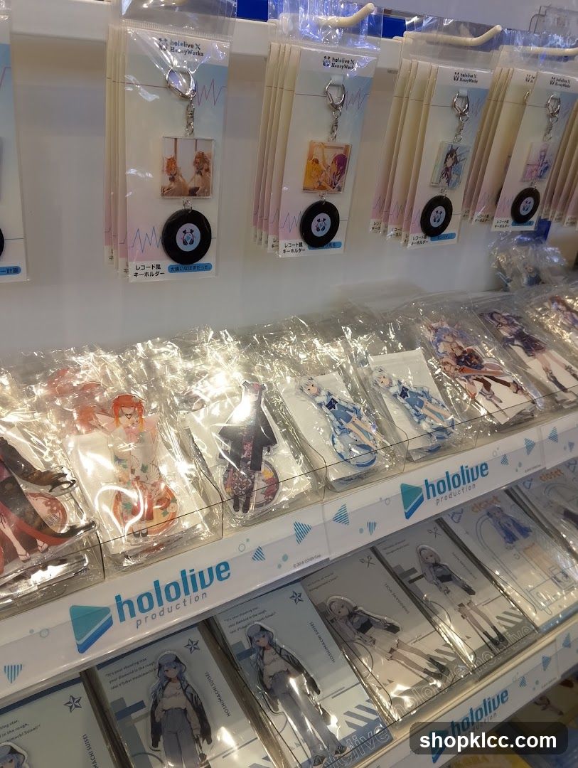 Hololive Merchandise Display