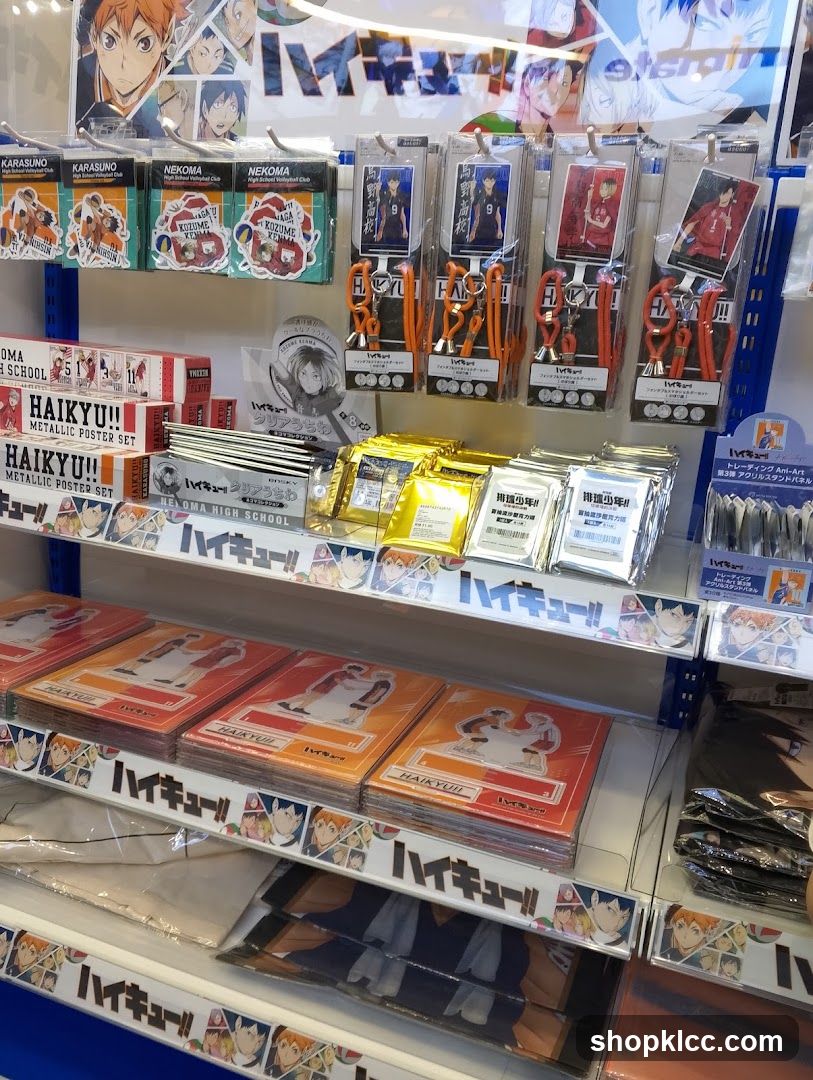 Anime Merchandise Display
