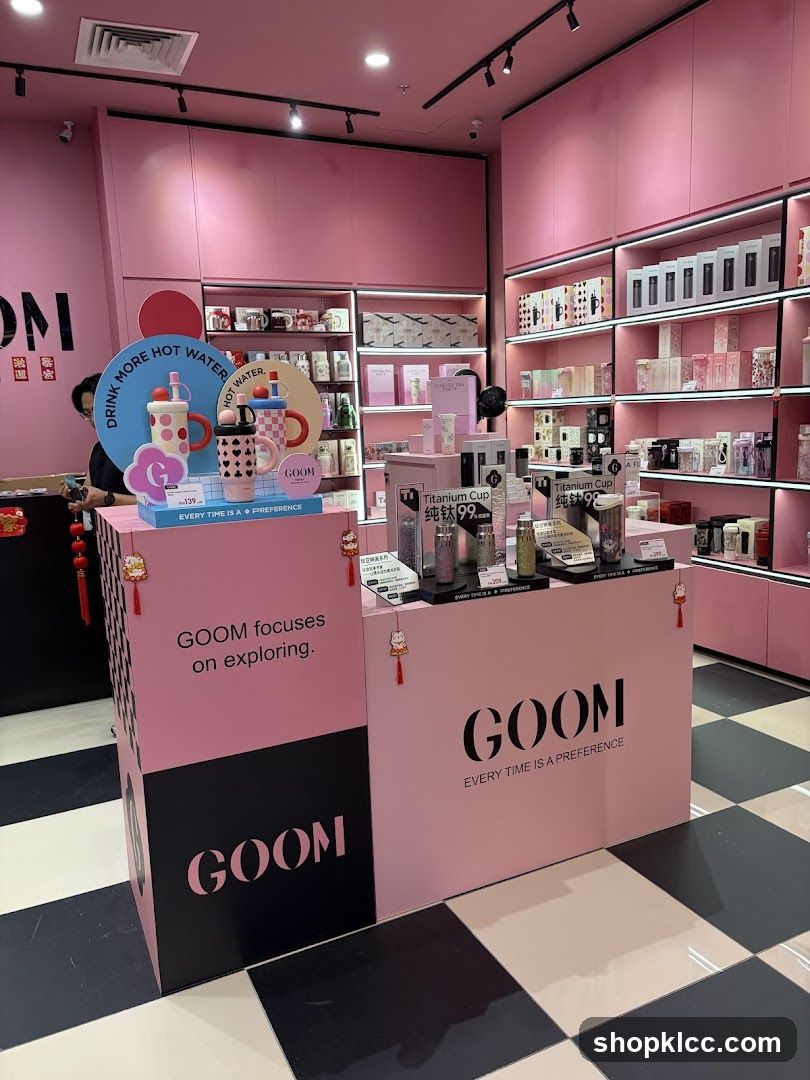 Pink Store Interior Display