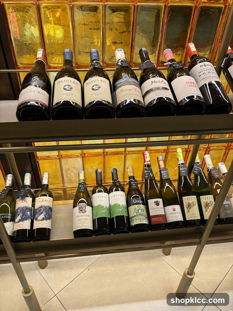 Wine Bottles on Shelves