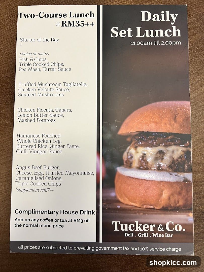 Two-Course Lunch / Daily Set Lunch