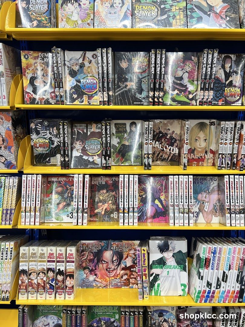 Manga Books on Shelves