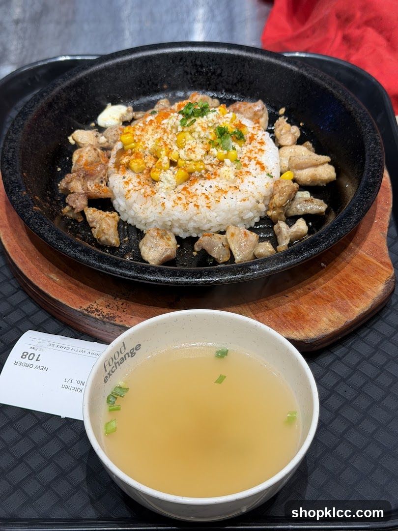 Sizzling Rice Dish with Soup