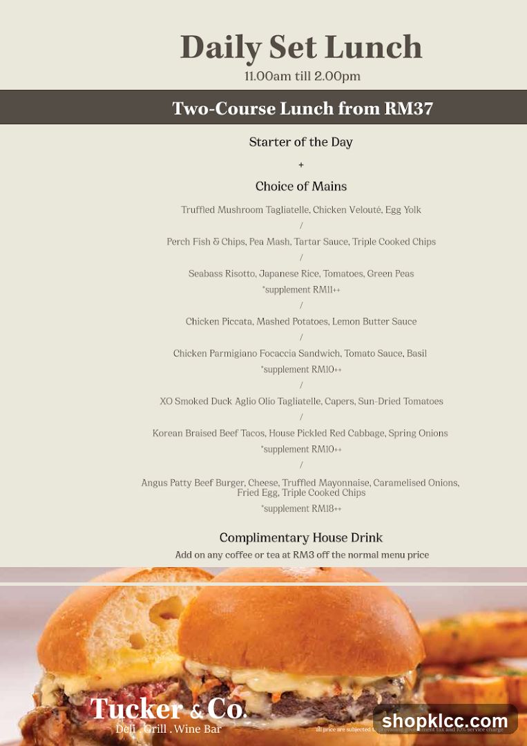 Daily Set Lunch