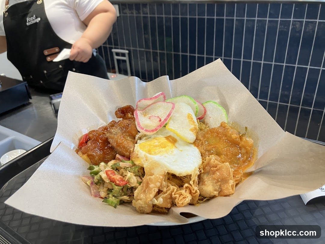 Nasi Goreng with Fried Egg and Chicken