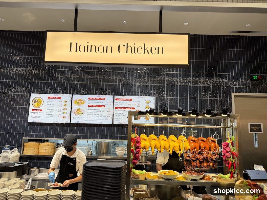 Hainan Chicken Restaurant Counter