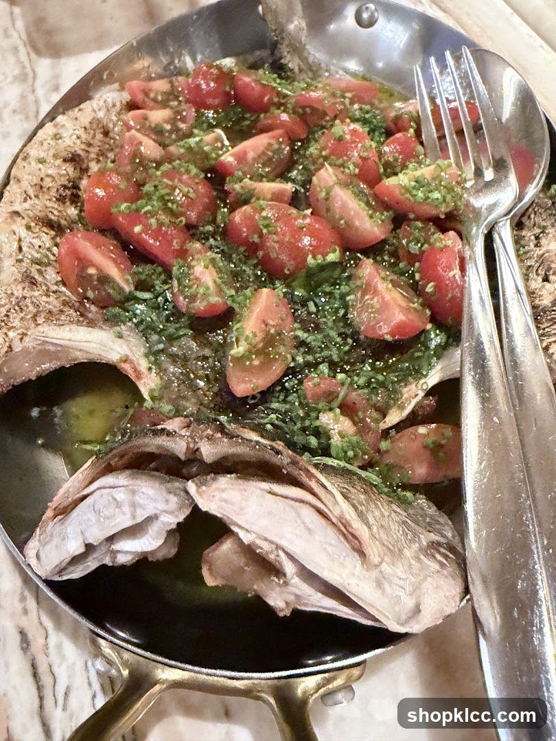 Whole Fish with Tomatoes and Herbs