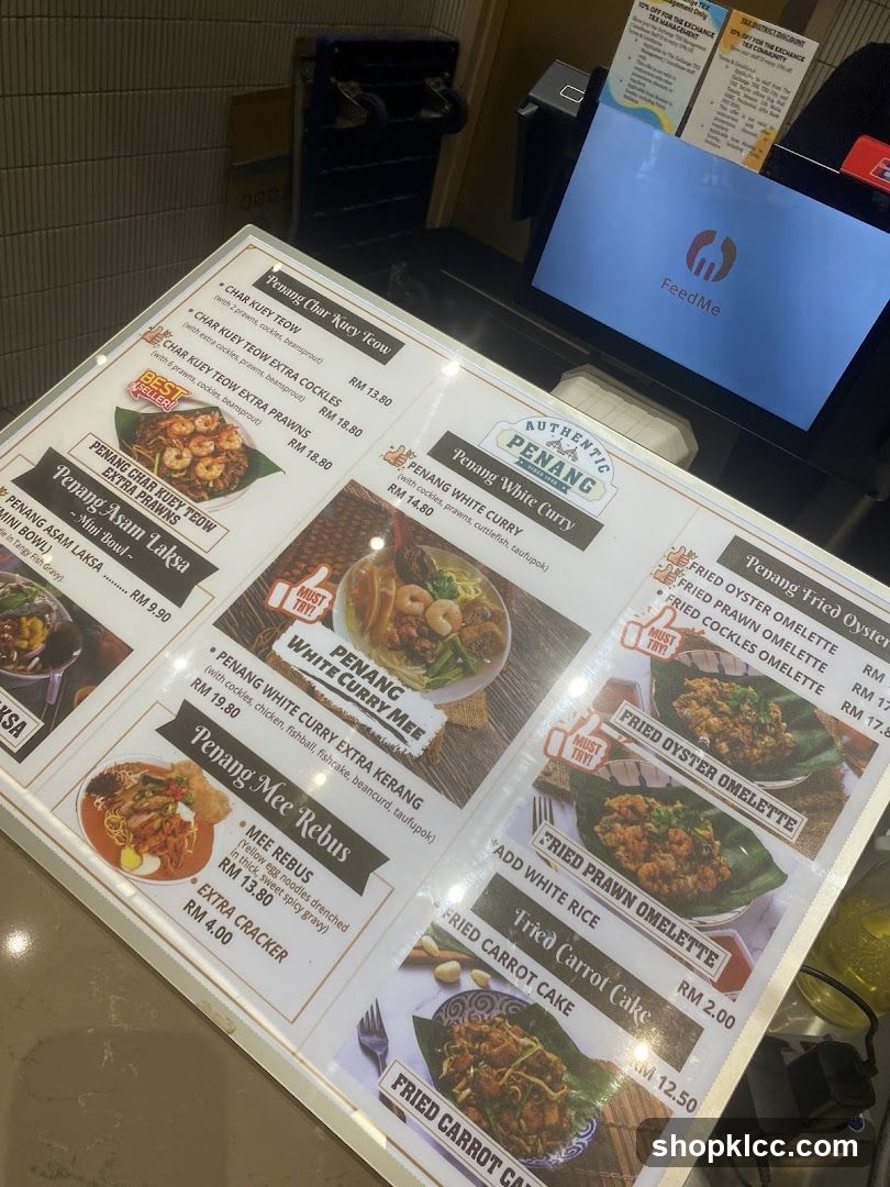 Authentic Penang Menu