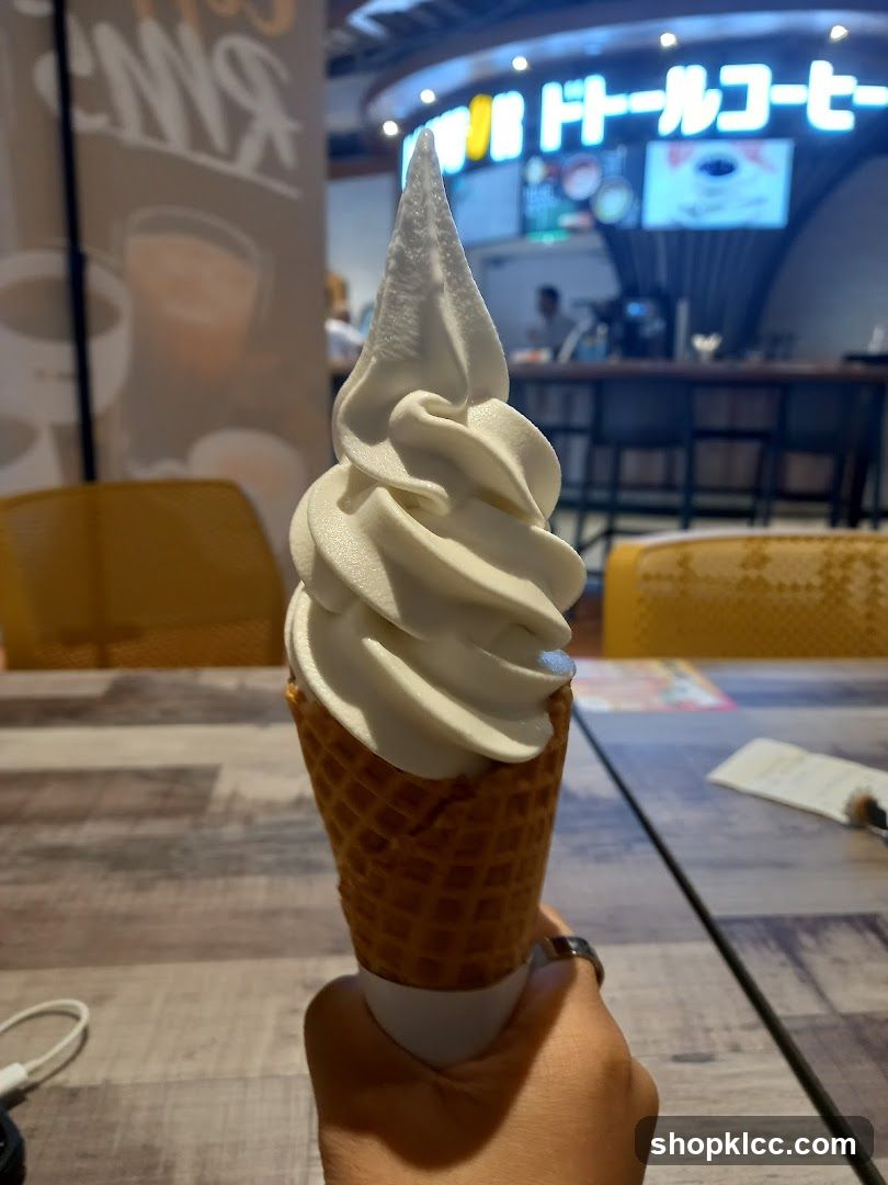 Soft Serve Ice Cream Cone