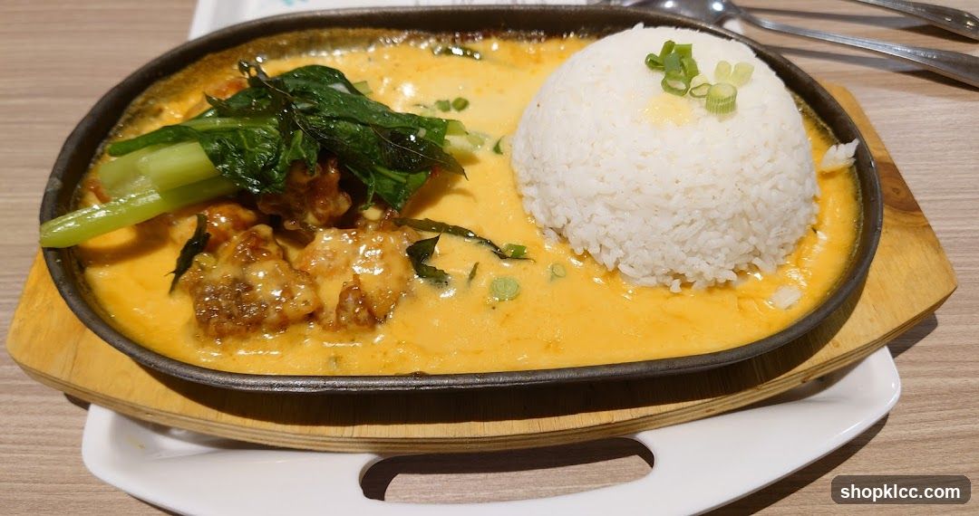 Sizzling Cheese Chicken with Rice