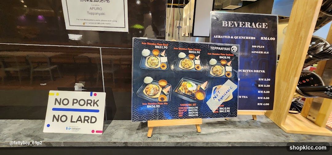 Restaurant Menu and Signage
