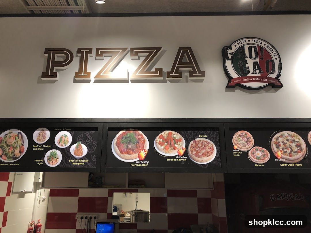 Pizza and Pasta Menu