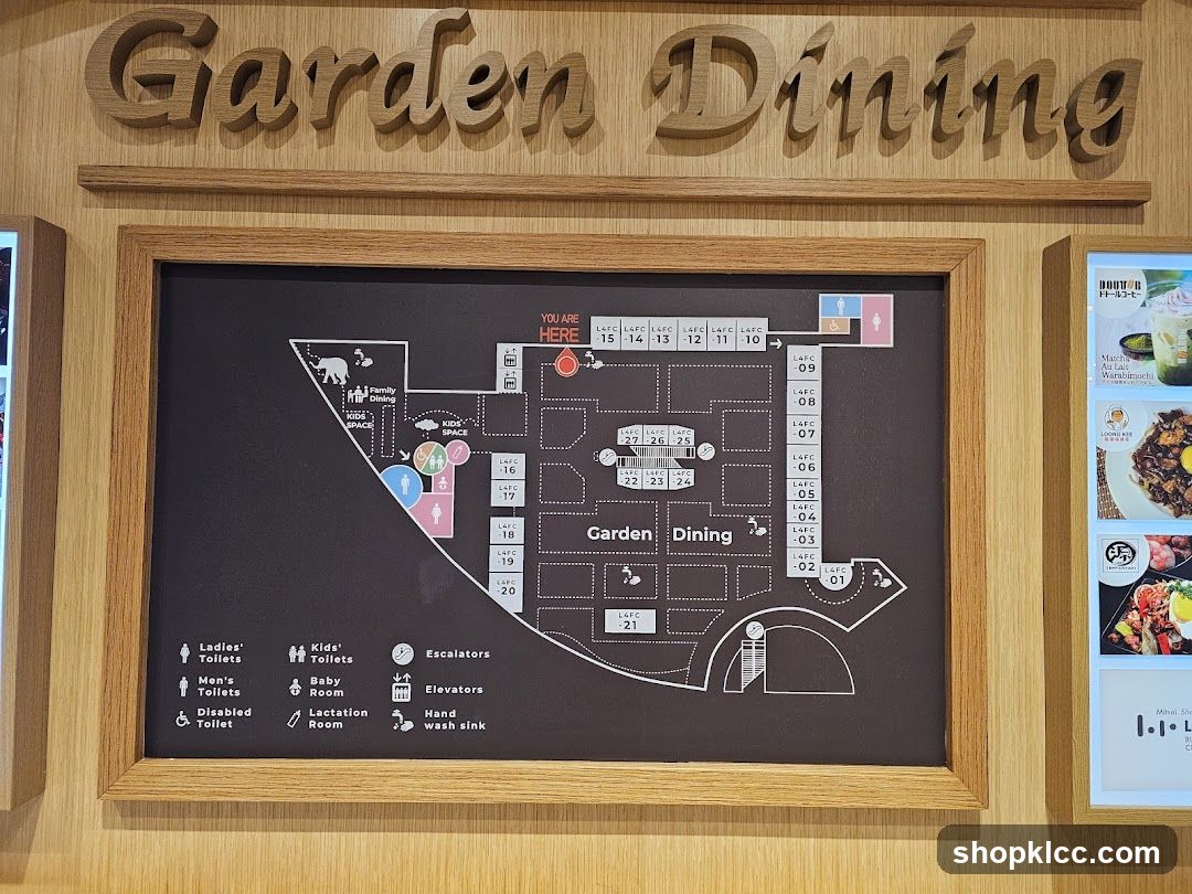 Garden Dining Map