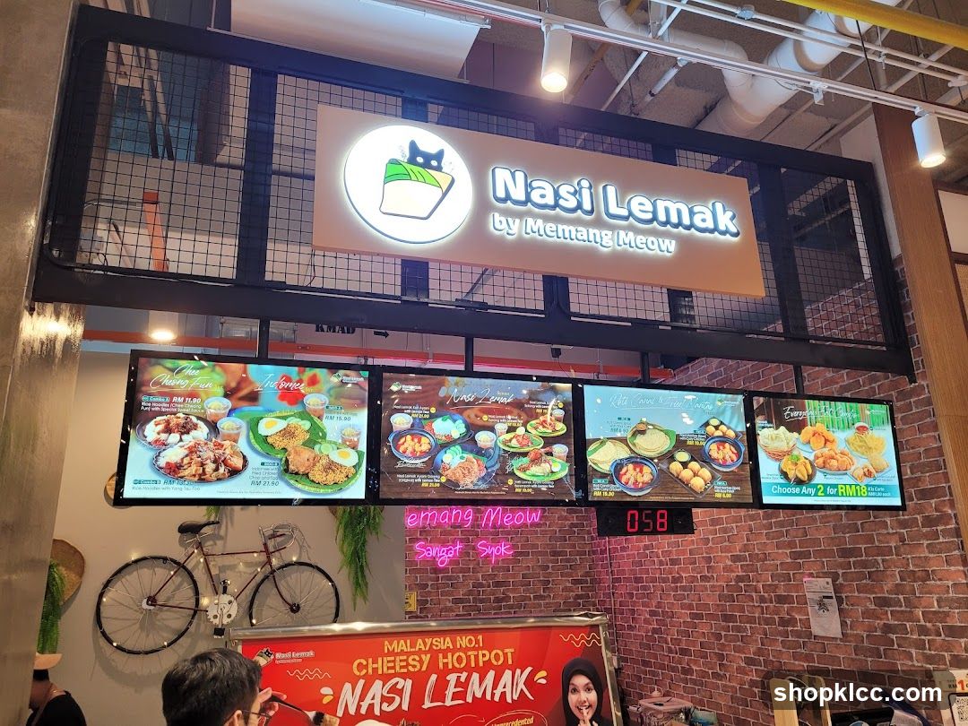 Nasi Lemak by Memang Meow Menu Boards