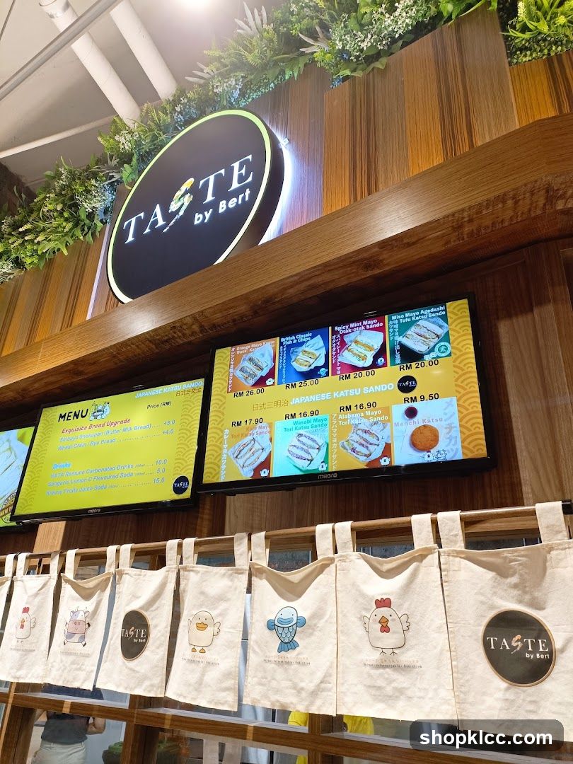 Taste by Bert Menu Display