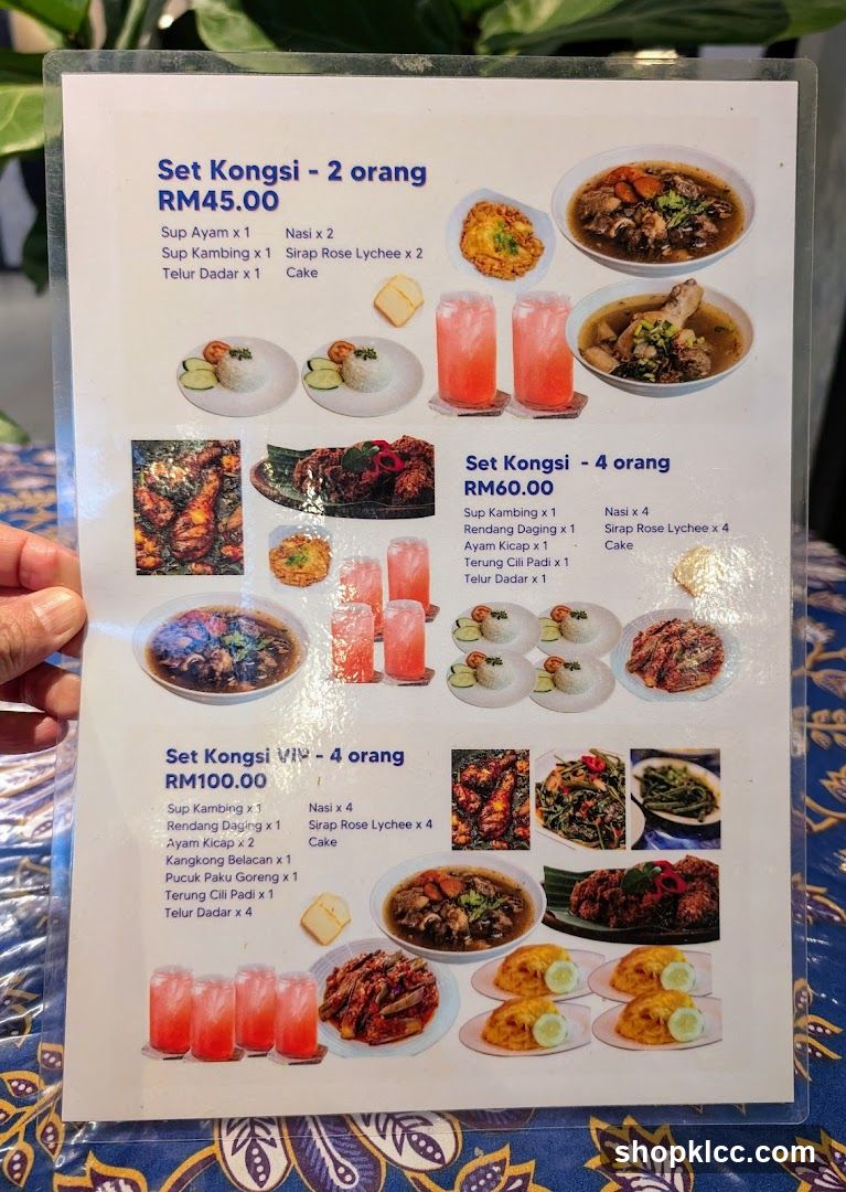 Set Kongsi Menu