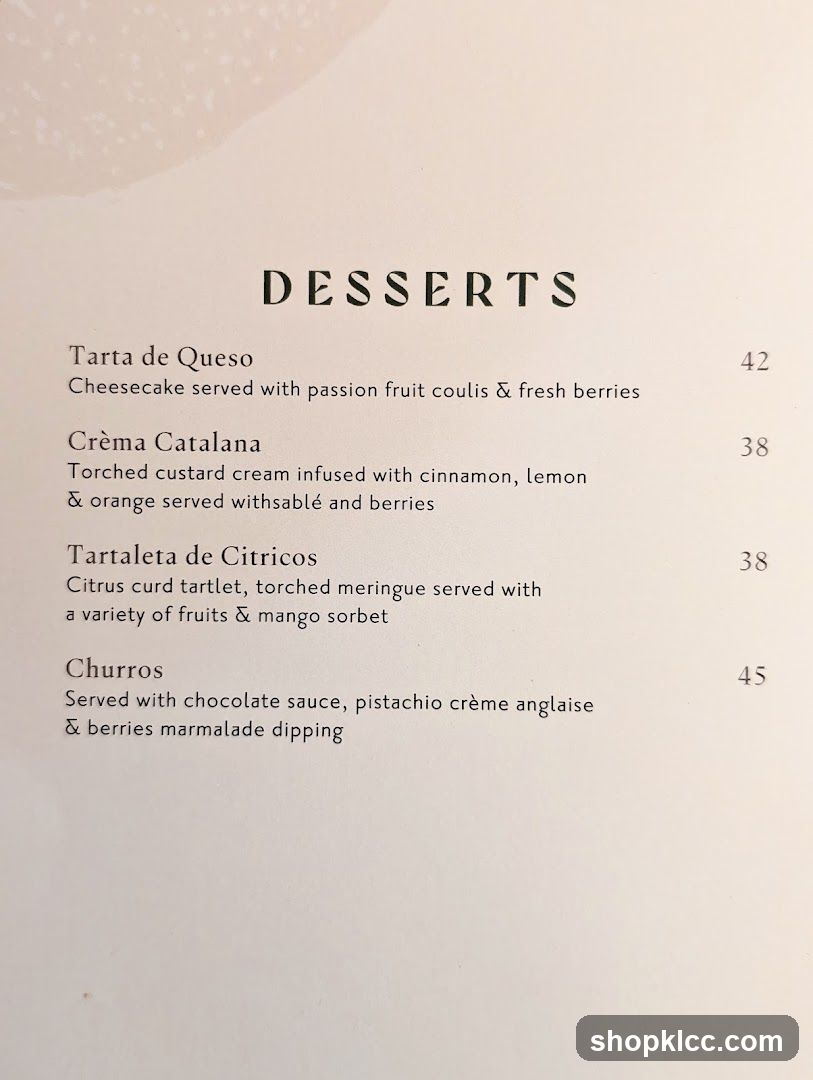 DESSERTS