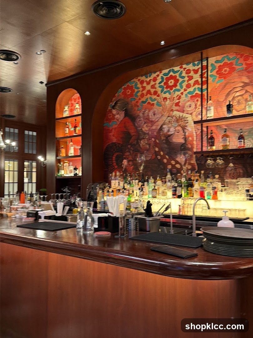 Bar Interior with Artwork