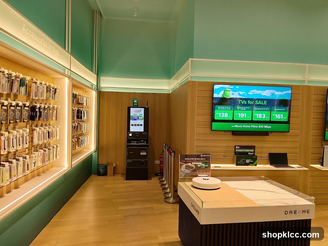 Store Interior with Electronics and Accessories