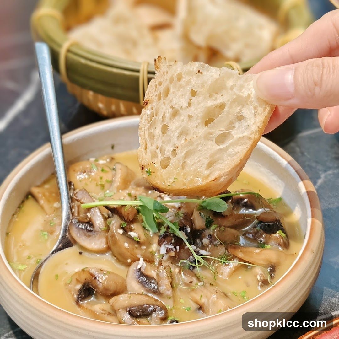 Mushroom Dish with Bread