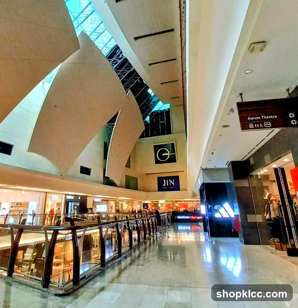 Interior of a modern shopping mall