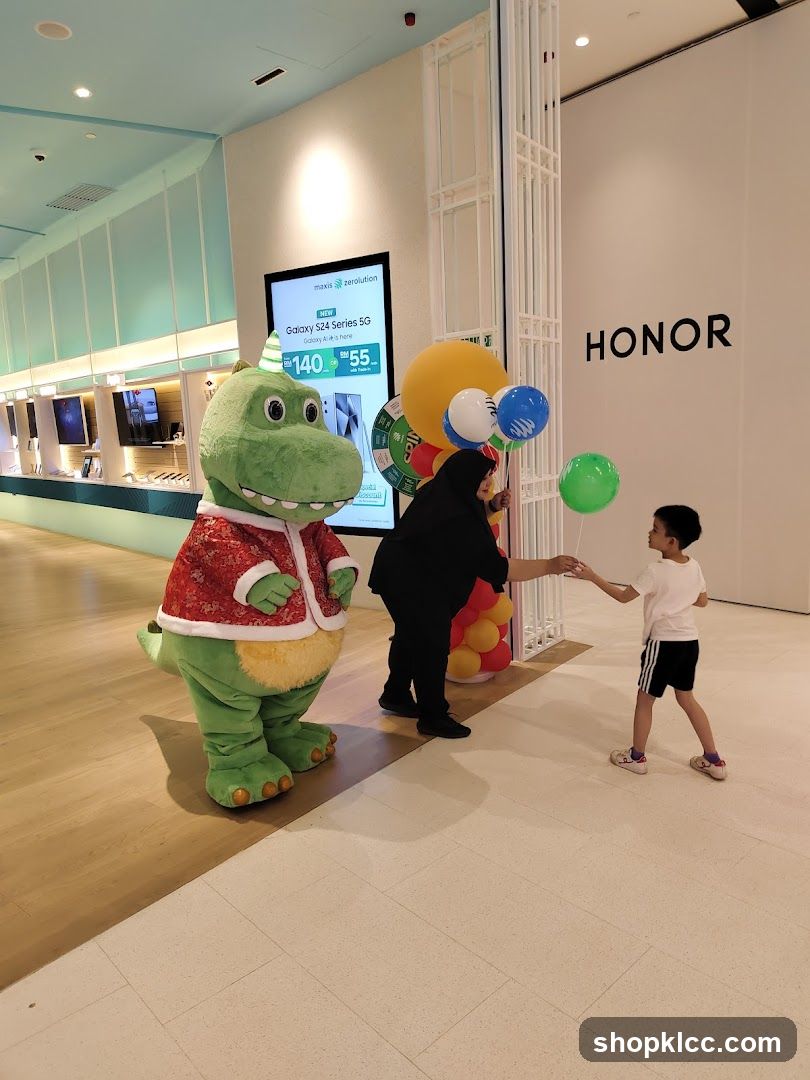Promotional Event with Mascot and Child