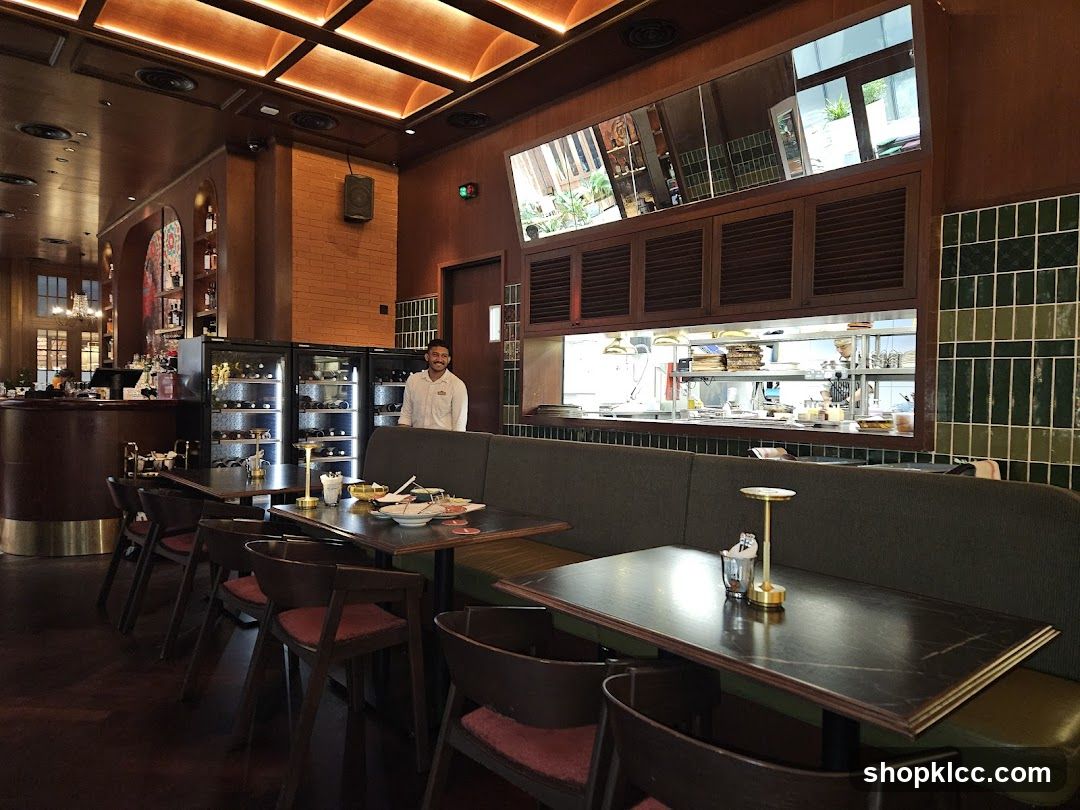 Restaurant Interior with Staff