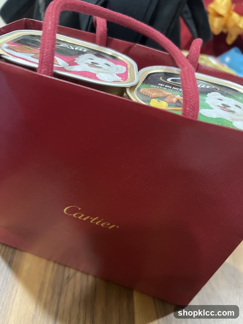 Cartier Gift Bag with Dog Food